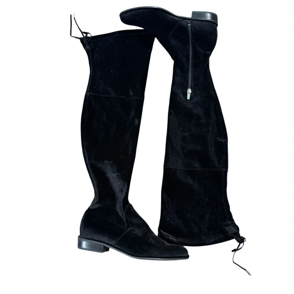 Marc Fisher Over the Knee Thigh High Velvet Boots Size 8